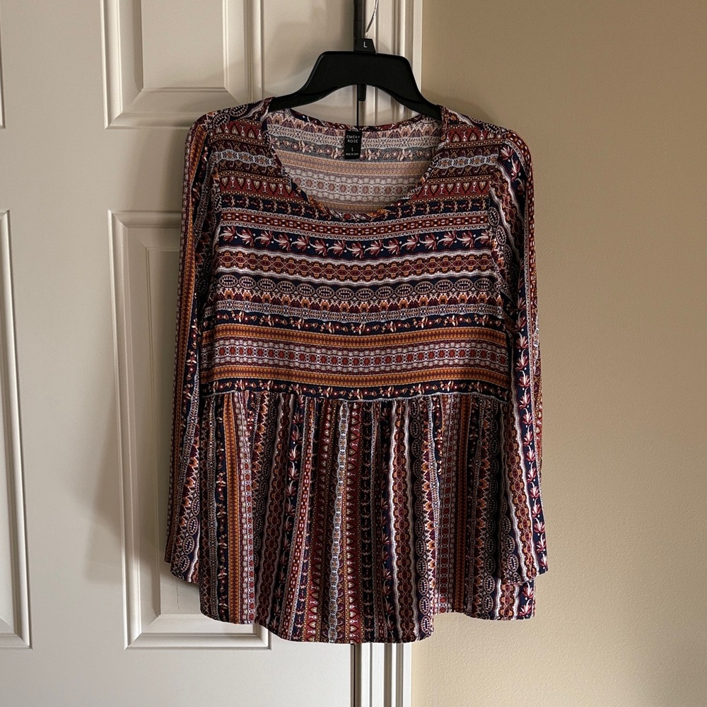Chic Boho Long Sleeve Blouse